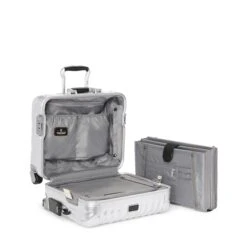 Tumi 19 Degree Aluminum Compact Carry On Silver -Mode Tassen Verkoopwinkel image 1128
