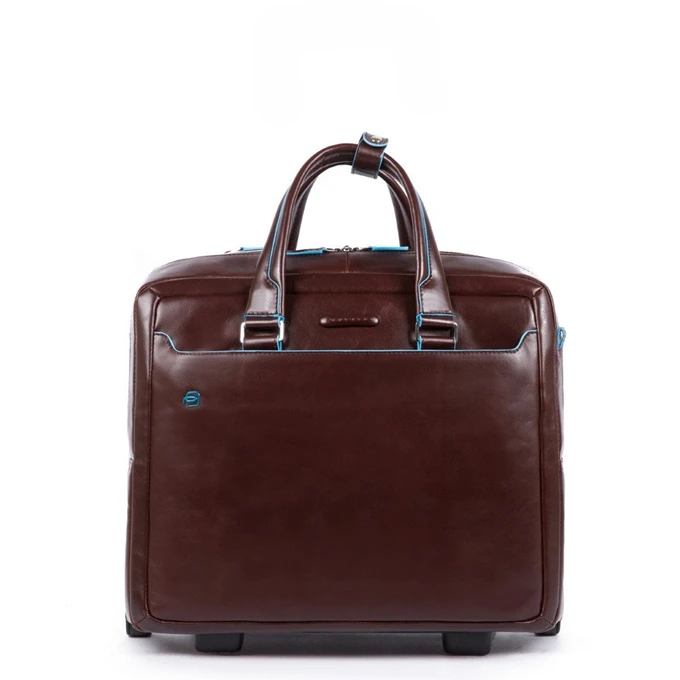 Piquadro Black Square Briefcase with wheels brown Piquadro Black Square Briefcase With Wheels Brown -Mode Tassen Verkoopwinkel image 1265