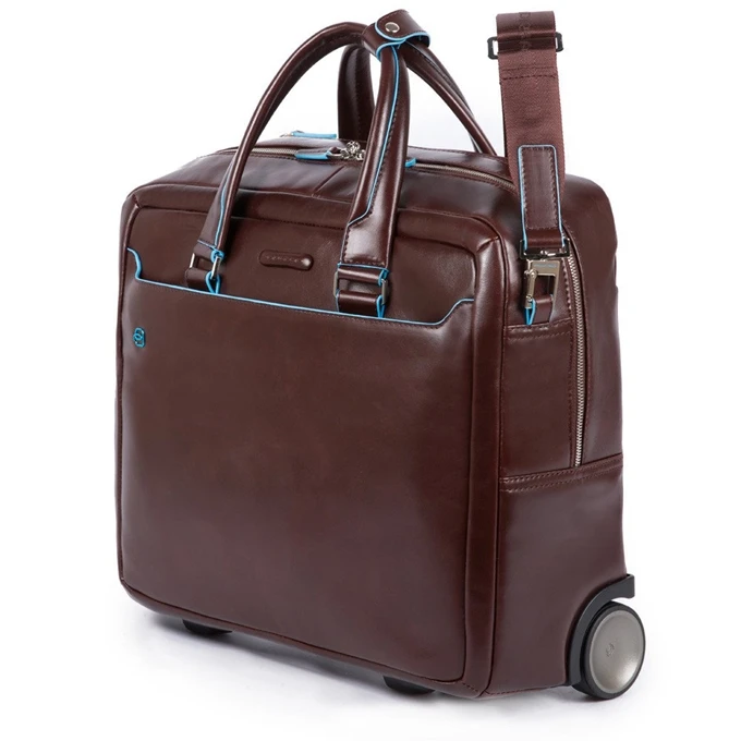 Piquadro Black Square Briefcase with wheels brown Piquadro Black Square Briefcase With Wheels Brown -Mode Tassen Verkoopwinkel image 1266
