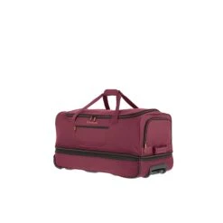 Travelite Basics Wheeled Duffle 70 Expandable Dark Red -Mode Tassen Verkoopwinkel image 1432
