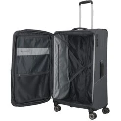 Travelite Skaii 4 Wheel Trolley L Expandable Anthracite -Mode Tassen Verkoopwinkel image 1449