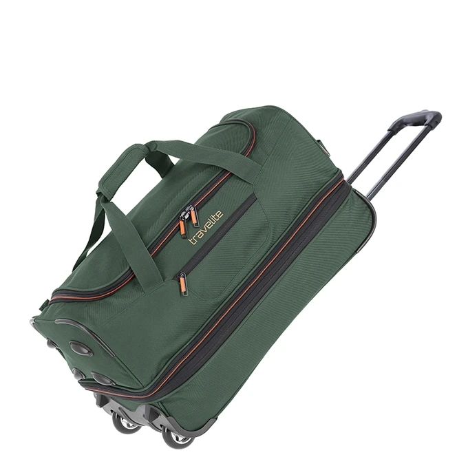 Travelite Basics Wheeled Duffle 55 Expandable dark green Travelite Basics Wheeled Duffle 55 Expandable Dark Green -Mode Tassen Verkoopwinkel image 1624