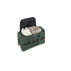 Travelite Basics Wheeled Duffle 55 Expandable Dark Green 6 Travelite Basics Wheeled Duffle 55 Expandable Dark Green -Mode Tassen Verkoopwinkel image 1628