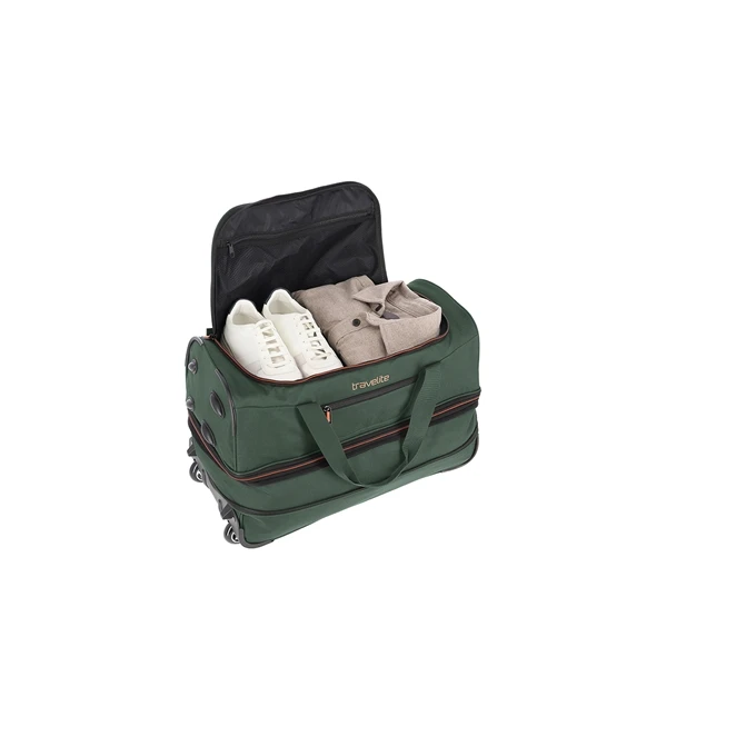 Travelite Basics Wheeled Duffle 55 Expandable dark green Travelite Basics Wheeled Duffle 55 Expandable Dark Green -Mode Tassen Verkoopwinkel image 1628