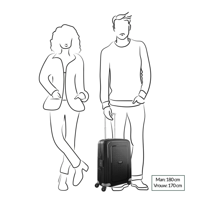 Samsonite S'Cure Spinner 75 Set van 2 black Samsonite S'Cure Spinner 75 Set Van 2 Black -Mode Tassen Verkoopwinkel image 173