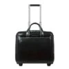 Piquadro Black Square Briefcase With Wheels 2 Compartments Black -Mode Tassen Verkoopwinkel image 1792