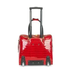 Olivia Lauren Alice Business Trolley Croco Rood -Mode Tassen Verkoopwinkel image 1889