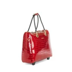 Olivia Lauren Alice Business Trolley Croco Rood -Mode Tassen Verkoopwinkel image 1893