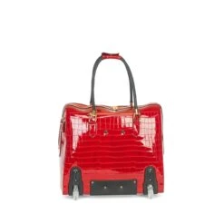 Olivia Lauren Alice Business Trolley Croco Rood -Mode Tassen Verkoopwinkel image 1895