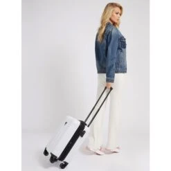 Guess Lustre2 8-Wheel 18 In White -Mode Tassen Verkoopwinkel image 299