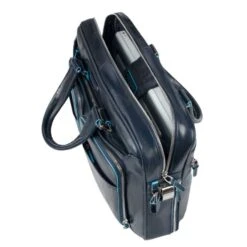 Piquadro Blue Square Organized Laptop & IPad Case Night Blue -Mode Tassen Verkoopwinkel image 3660