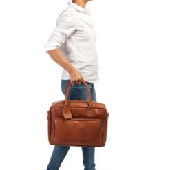 Burkely Vintage Mitch Worker 15" Cognac -Mode Tassen Verkoopwinkel image 3769