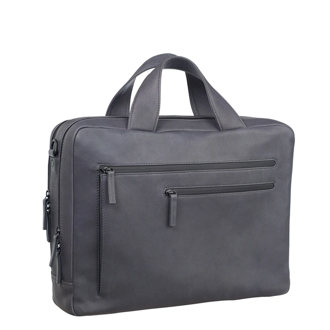 Leonhard Heyden Den Haag 2 Handle Brief Case 2 Compartments grey Leonhard Heyden Den Haag 2 Handle Brief Case 2 Compartments Grey -Mode Tassen Verkoopwinkel image 4433