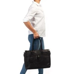 Burkely Antique Avery Laptopbag 15.6" Black -Mode Tassen Verkoopwinkel image 4471