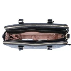 FMME. Charlotte 13.3 Workingbag 3 Pockets Croco Black -Mode Tassen Verkoopwinkel image 4514