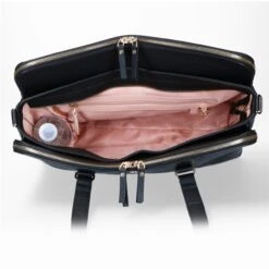 FMME. Charlotte 13.3 Workingbag 3 Pockets Croco Black -Mode Tassen Verkoopwinkel image 4520