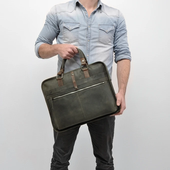 Berba Barbarossa Laptoptas 15" military Berba Barbarossa Laptoptas 15" Military -Mode Tassen Verkoopwinkel image 5196