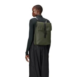 Rains Rucksack W3 Green -Mode Tassen Verkoopwinkel image 5228