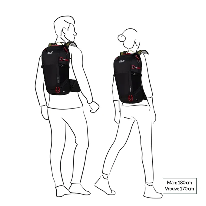 Jack Wolfskin Wolftrail 22 Recco Hiking Pack phantom Jack Wolfskin Wolftrail 22 Recco Hiking Pack Phantom -Mode Tassen Verkoopwinkel image 5741