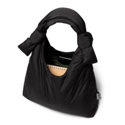 Lefrik Biwa Schoudertas Puffy Black -Mode Tassen Verkoopwinkel image 7394