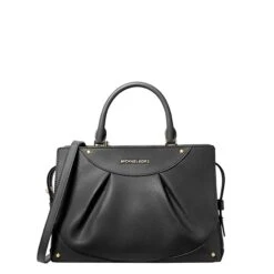 Michael Kors Enzo Md Satchel Black