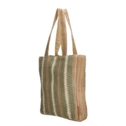 PE Florence Natural Life Shopper Stripe Olijf Groen -Mode Tassen Verkoopwinkel image 7483