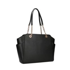 Michael Kors Jacquelyn Md Tz Chain Tote Black -Mode Tassen Verkoopwinkel image 7736