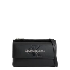 Calvin Klein Sculpted Ew Flap Xbo Black With Rose