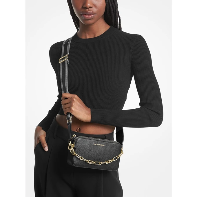 Michael Kors Jet Set Sm Dbl Zp Camra Chn Xbody black Michael Kors Jet Set Sm Dbl Zp Camra Chn Xbody Black -Mode Tassen Verkoopwinkel image 7816