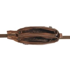 The Chesterfield Brand Laos Schoudertas Cognac -Mode Tassen Verkoopwinkel image 8125