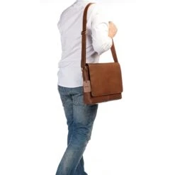 Burkely Vintage Juul Messenger Bag Cognac -Mode Tassen Verkoopwinkel image 8220