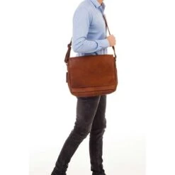 Burkely Vintage Juul Messenger Bag Cognac -Mode Tassen Verkoopwinkel image 8227