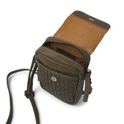 DR Amsterdam Tampa Braided Schoudertas Olive -Mode Tassen Verkoopwinkel image 8539