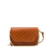 MÔSZ Kris Crossbody Phonebag Studs Cognac -Mode Tassen Verkoopwinkel image 8578