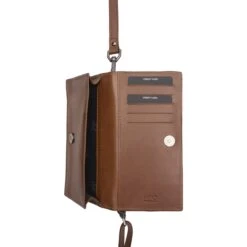 Burkely Nocturnal Nova Phone Bag Cognac -Mode Tassen Verkoopwinkel image 8653
