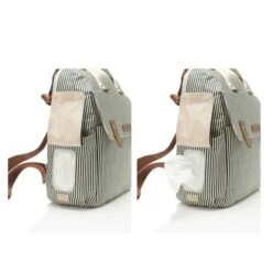 Babymel Robyn Convertible Backpack Navy Stripe -Mode Tassen Verkoopwinkel image 8736