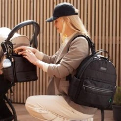 Babymel Lola Eco Quilt Backpack Luiertas Black 10 Babymel Lola Eco Quilt Backpack Luiertas Black -Mode Tassen Verkoopwinkel image 8775