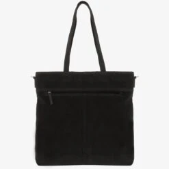 Mozz Momsbag Shopper Suede Black -Mode Tassen Verkoopwinkel image 8888
