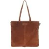 Mozz Momsbag Shopper Suede Cognac -Mode Tassen Verkoopwinkel image 8890