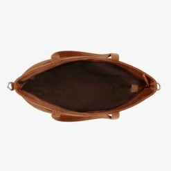 Mozz Momsbag Shopper Suede Cognac -Mode Tassen Verkoopwinkel image 8893