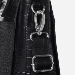 Mozz Croco Savanna Luiertas Black Croco -Mode Tassen Verkoopwinkel image 8898