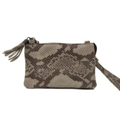 Bear Design Umi Schoudertas Snake Brown -Mode Tassen Verkoopwinkel image 9218