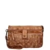 Bear Design Cow Lavato Woven Clutch Cognac -Mode Tassen Verkoopwinkel image 9245