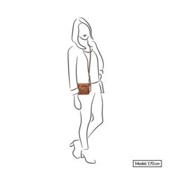 Bear Design Cow Lavato Woven Clutch Cognac -Mode Tassen Verkoopwinkel image 9246