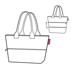 Reisenthel Shopping Shopper E1 Twist Sky Rose -Mode Tassen Verkoopwinkel image 9415