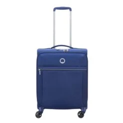 Delsey Brochant 2.0 Slim Cabin Trolley 55/40 Expandable 4W Blue