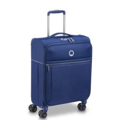 Delsey Brochant 2.0 Slim Cabin Trolley 55/40 Expandable 4W Blue -Mode Tassen Verkoopwinkel image 987